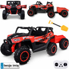 kahekohaline laste elektriauto buggy 4x4 haagisega pa0342