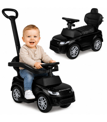 Pealeistutav ja lükatav lasteauto 2in1 range roveri stiilis helidega, must za6171 cy