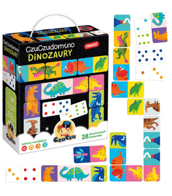 CzuCzu pusle- ja lauamäng domino dinosaurused, 28 osa ZA4222