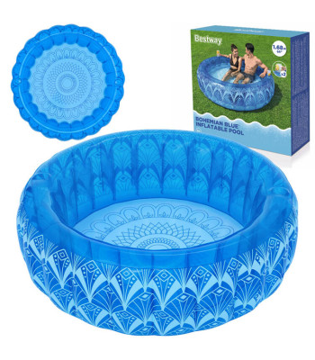 Bestway täispuhutav bassein Bohemian Blue 168 x 53 cm kahe topsihoidjaga 54479