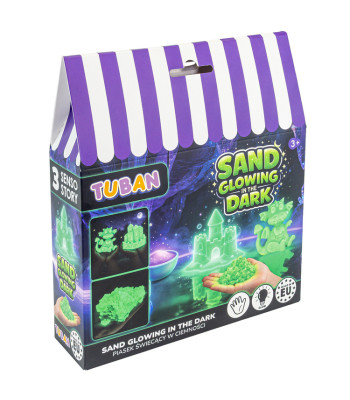 Tuban Sand Glowing in the Dark pimedas helendav kineetiline liiv ZA6698