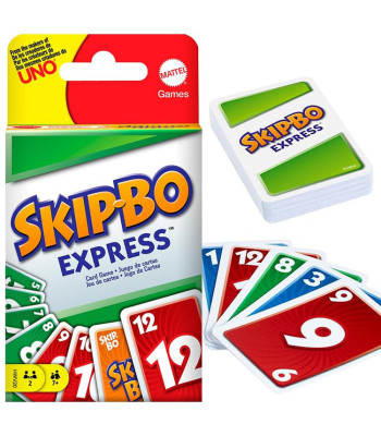 Mattel kaardimäng Skip-Bo Express – kiire strateegiamäng GR0915