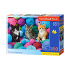 Pusle Kittens in Yarn Store, Castorland B-030477, 300 elementi, 40 x 29 cm