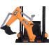 Akuga traktor-ekskavaator-laadur 4-in-1 PA0312