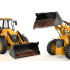 Suur JCB-i kaugjuhitav buldooser-ekskavaator-laadur puldiga, 1:20, RC0578
