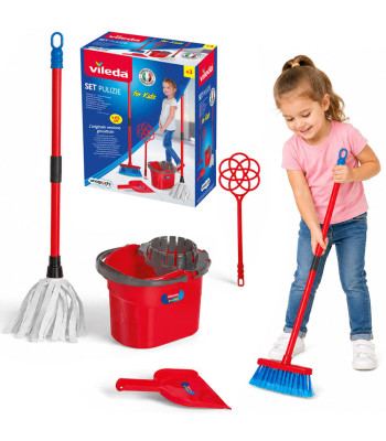 Vileda For Kids laste koristuskomplekt – mop, ämber ja luud ZA6730