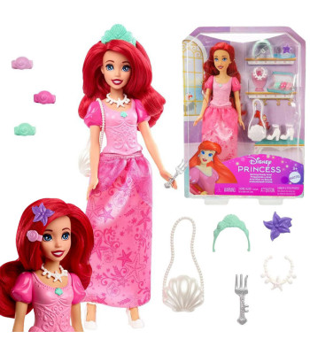Mattel Disney Princess Arieli nukk roosa kleidi ja aksessuaaridega ZA6723