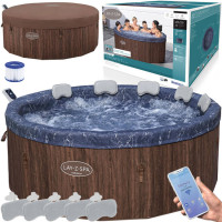 Bestway WiFi-rakendusega hüdromassaaživann 6001W, Lay-Z-Spa Toronto SLIM, 5–7 inimesele, 190 cm