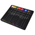 Värvipliiatsid Black Edition + metallkarp, AP0124, 24 värvi, 3,3 mm