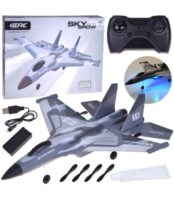 Sky Show kerge kokkupandav LED-valgustusega USB-toitega vahtplastlennuk RC0721