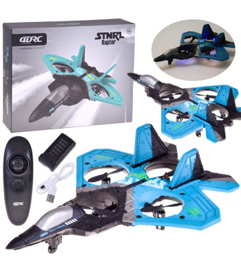 Kaugjuhitav helendav Raptor-hävituslennuki kvadrokopter RC0726 NI