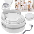 Laste 3-in-1 pott, astmepink ja WC-istme kate jalatoega ZA6574