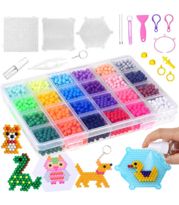 Maagiliste veehelmeste loominguline komplekt DIY Magic, 24 värvi, ZA4386