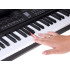 Elektrooniline keyboard puidulaadse puutega, mikrofon IN0184, 61 klahvi