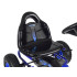 Suur pedaalidega gokart reguleeritava istme ja täispumbatavate ratastega SP0839