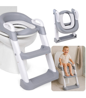 Laste WC-potile mõeldud redeliga iste, pehme istepadi, kuni 25 kg, ZA6606