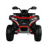 Laste akuga quad, punane, 4x4 PA0328