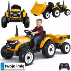 Akutoitel traktor haagise ja liikuva kallurkastiga PA0347