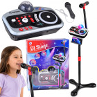Laste DJ-mikserkonsool mikrofoni, karaokefunktsiooni, Bluetoothi ja diskokuuliga, IN0196