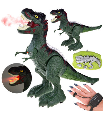 Žestidega juhitav 2-in-1 kaugjuhitav dinosaurus, möirgav ja tuld purskav T-rex RC0625 ZI