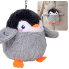 Pehme piiksuga pingviin Edek, armas seljakotiripats ZA6426, 11 cm