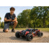 Kaugjuhitav maastikuauto RC buggy 4x4, harjadeta mootor, punamust, RC0773, 1:18, 26 x 18,5 x 12 cm