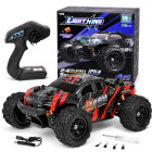 Kaugjuhitav maastikuauto RC buggy 4x4, harjadeta mootor, punamust, RC0773, 1:18, 26 x 18,5 x 12 cm
