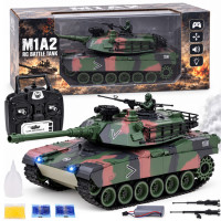 Kaugjuhitav RC-tank Abrams M1A1 suitsu-, heli- ja valgusefektidega 45 cm RC0770