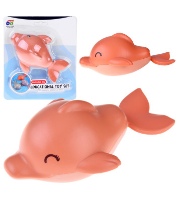 Üleskeeratav ujuv delfiinist vannimänguasi ZA4670, 11 cm x 10 cm x 5 cm
