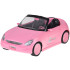 Roosa kabriolett RC-auto nukkudele tuledega, RC0713
