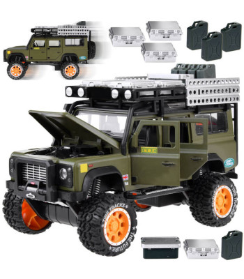 Metallist maastikuauto heli ja LED-valgusega 1:24 ZA4795