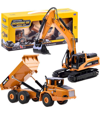 Metallist ekskavaatori + kallurauto mudelite komplekt 2-in-1 ZA3910