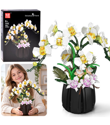 Ehitusklotsid orhidee potis – orhideelilled 1014+ele ZA6378