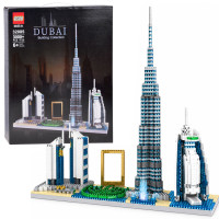 Ehitusklotsid Dubai panoraam – linna kuulsad ehitised 3000+ele ZA6269