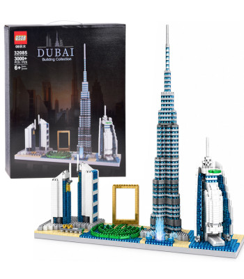 Ehitusklotsid Dubai panoraam – linna kuulsad ehitised 3000+ele ZA6269