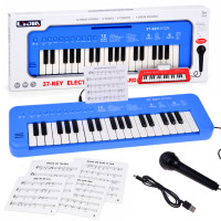 Interaktiivne laste keyboard mikrofoniga, 37 klahvi IN0190