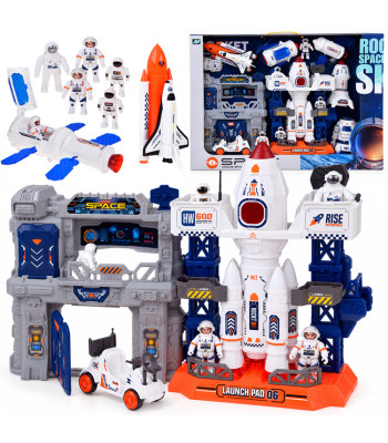KOSMOS suur kosmosekomplekt: kosmosekeskus, rakett, astronaut, kulgur ZA6302