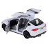 Metallkerega kaugjuhitav auto led-tulede ja suitsuefektiga, valge – Tesla Model X RC0772, 1:22