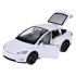 Metallkerega kaugjuhitav auto led-tulede ja suitsuefektiga, valge – Tesla Model X RC0772, 1:22