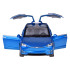 Metallist kaugjuhitav auto led-tulede ja suitsuefektiga, sinine – Tesla Model X RC0772, 1:22