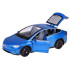 Metallist kaugjuhitav auto led-tulede ja suitsuefektiga, sinine – Tesla Model X RC0772, 1:22