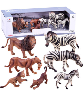 Safari loomade figuurikomplekt: sebrad ja lõvid – ZA2987