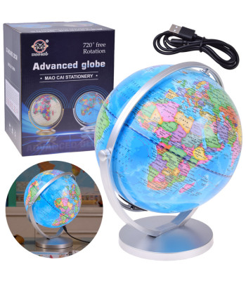 Valgustusega güroskoopiline gloobus-lamp, 2 ühes, ZA6215, 20cm