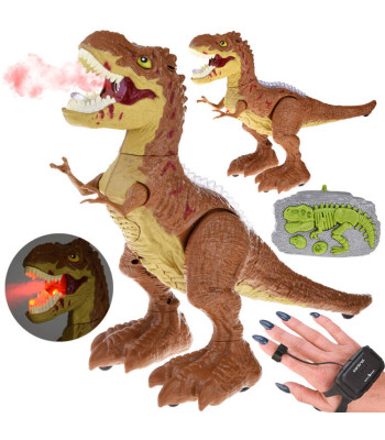 Žestidega juhitav kaugjuhitav dinosaurus, 2 ühes, möirgab ja valgustab – RC0625 BR