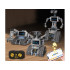 Kaugjuhitavad konstruktoriklotsid robotite ehitamiseks, 5 ühes, RC0742
