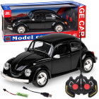 Kaugjuhitav retroauto Põrnikas, must, 1:16, 27 MHz, RC0759