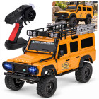 Raadio teel juhitav maastikuauto Land Rover Defender 110, kollane – 4WD, 1:18, RC0762