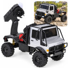 Kaugjuhitav maastikuauto LED-tulede ja puldiga, hõbedane, 4WD, 2,4 GHz, U4000 MN-333, 1:18