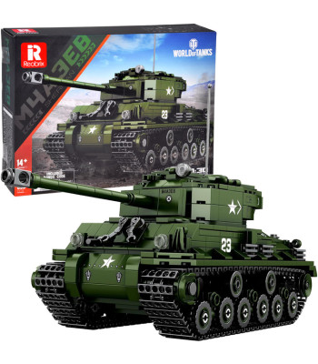 Reobrixi World of Tanksi litsentsiga tanki ehitusklotsid, 839 osa, Sherman M4A3E8, ZA5806
