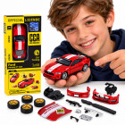 Litsentsitud metallist tuuningauto, punane, Ford Mustang GT 2018, 1:42, ZA6458